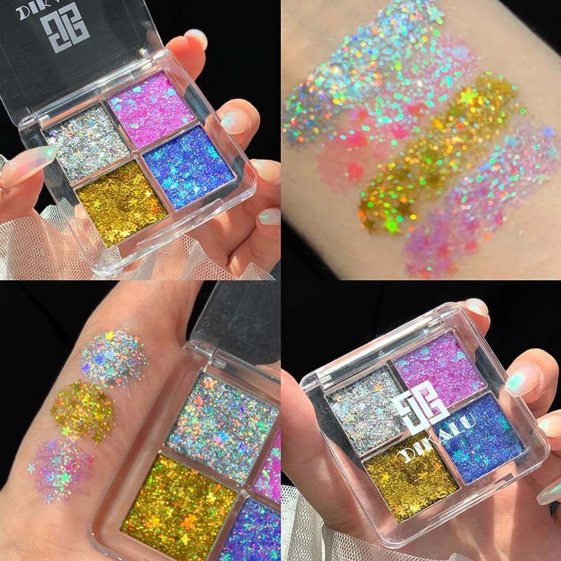 Student Stage Makeup Glitter Eyeshadow Gel Sparkle Super Shiny Eye Makeup Stage Performance Cosmetics Children's Day