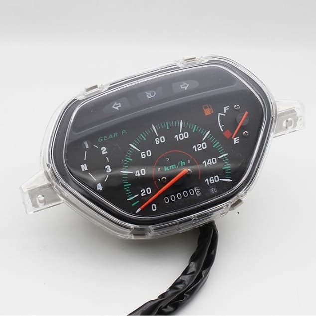 Universal parts for TBT110 underbone motorcycle instrument assembly, speedometer cover, odometer and fuel gauge display panel protective shell.