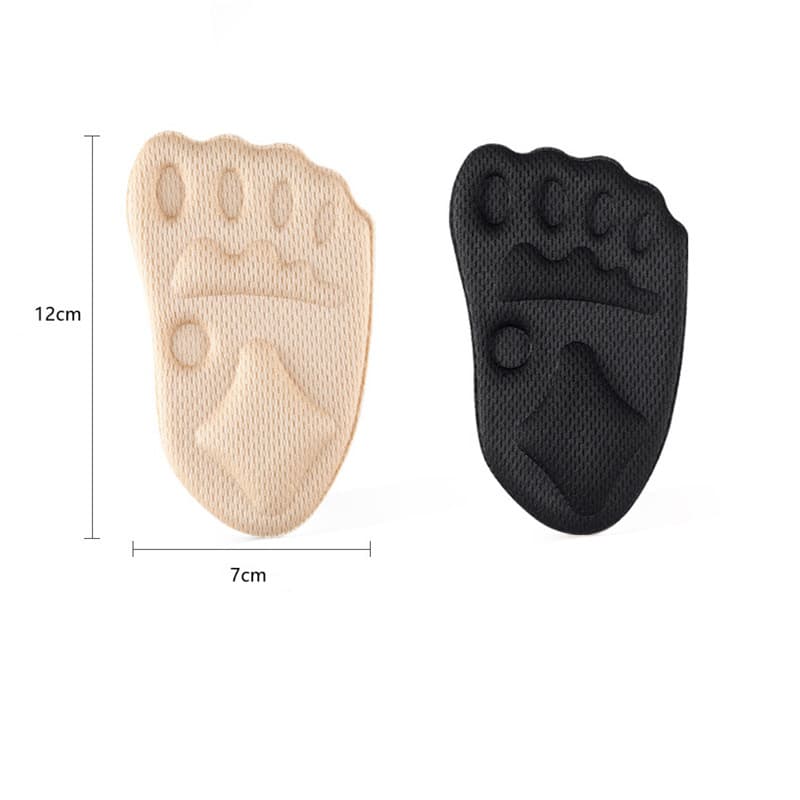 Anti-slip anti-pain half-size pads, adhesive front foot pads, thick high heel pads for women, shoe size reducer half pads, OEM manufacturer