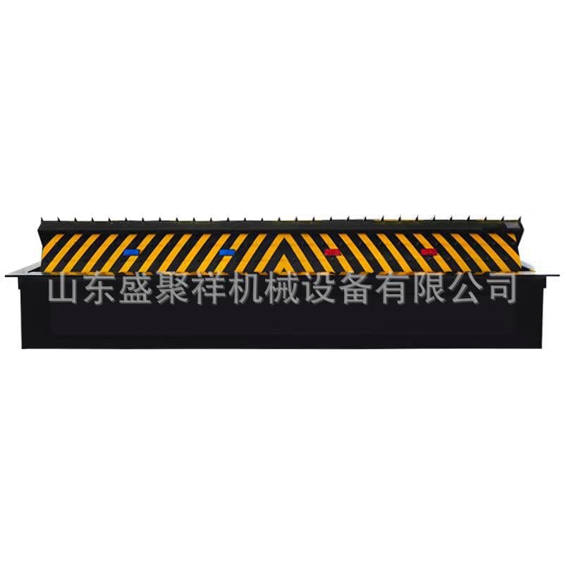 Electric flip-type roadblock machine for camps, stainless steel rainproof and rustproof entrance and exit inspection roadblock equipment