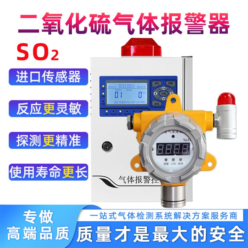 Hot Sale Industrial Sulfur Dioxide Gas Detector, Sulfur Dioxide Concentration Detection Alarm with Online Monitoring