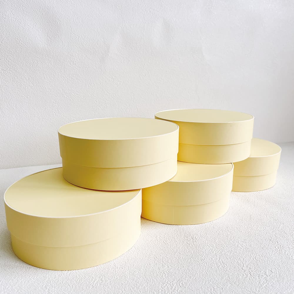 Food-Grade Paper Can 4-Inch Round Basque Cheesecake Box Cheese Packaging Container with Spiral Lid