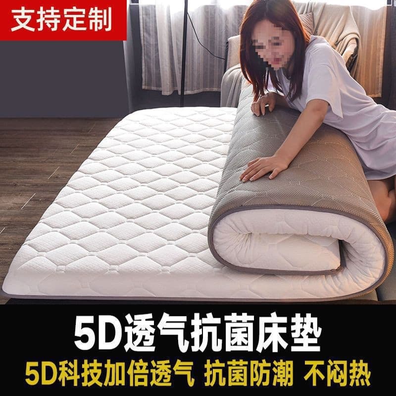 Flannel Mattress, Extra Thick Tatami Sponge Pad, Single/Double Dormitory Bedding, Memory Foam Pad for Ground Sleeping