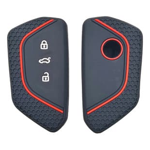 Suitable for Volkswagen CC ID.4X Golf 8 Lanjing ID.6X Remote 3-Button Honeycomb Pattern Silicone Key Cover