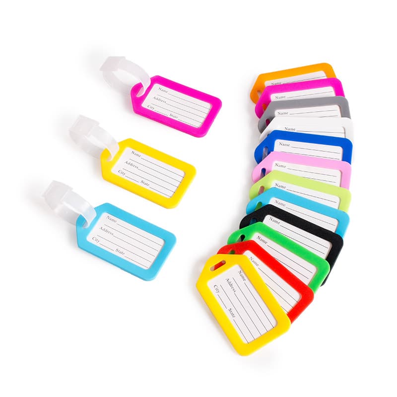 Plastic Luggage Tag For Rod Case Suitcase Airplane Boarding Pass Travel Case Check-in Tag Carry-on Bag
