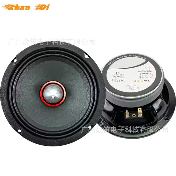 High Quality 6.5 Inch Car Audio Speaker 300W 4Ohm Mid-Range Car Speaker Horn