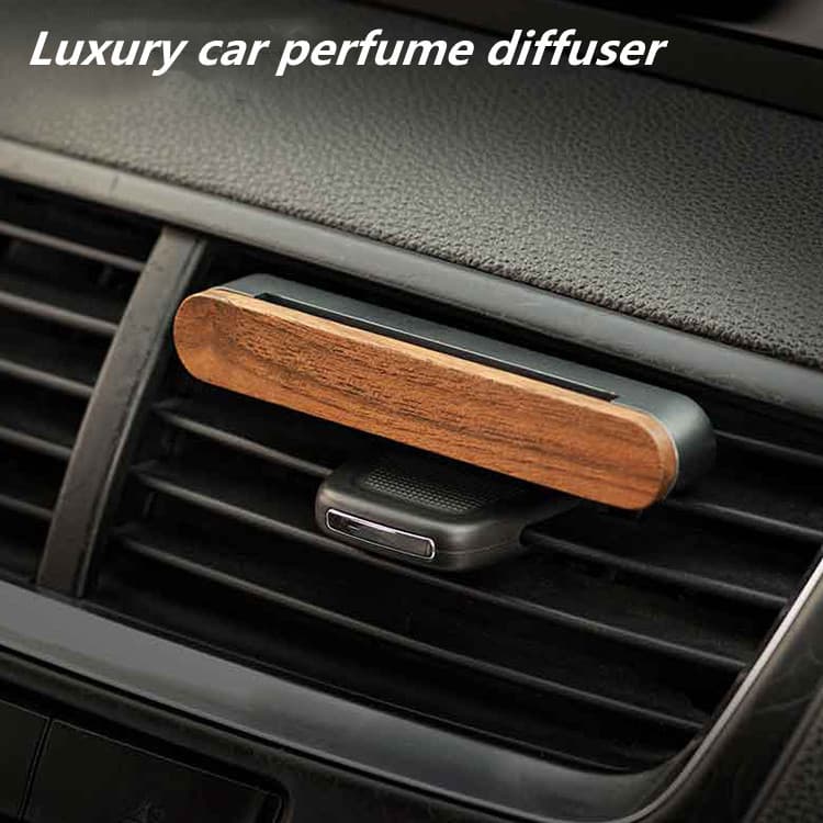 Premium Car Interior Decoration Wooden Air Vent Perfume Hanging Ornament Car Fragrance Deodorizer