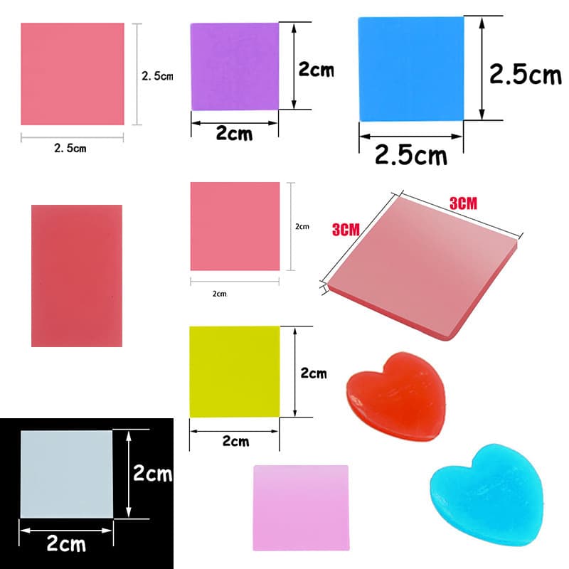 Multiple Colors Clay Putty Square Diamond Painting Tools, Dotting Pen, Clay Putty in Stock, Heart Shape, Round, Yellow, Red, Blue, Purple, Rose Gold