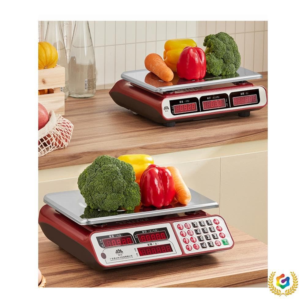 ✅ Commercial 30kg Electronic Scale JS11 Desktop Scale, Waterproof and Damp-Proof for Home and Stall Use
