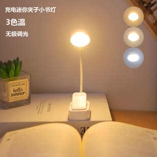 New Charging Clip Book Light Cross-Border Creative Clip Lamp Dormitory Study Eye-Protective Desk Lamp Bedroom Night Light