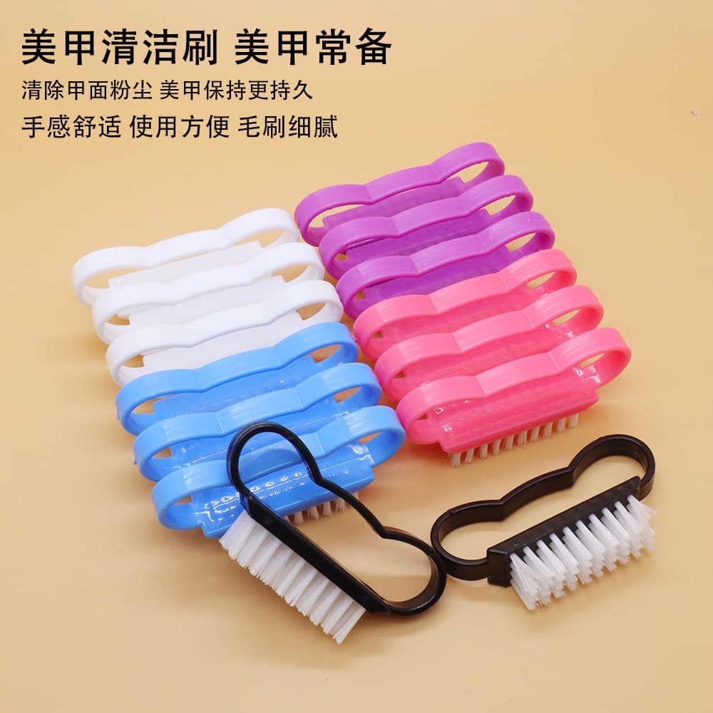 Factory Direct Nail Dust Brush Plastic Nail Brush Nail Tool Nail Cleaning Brush Care Nail Tool