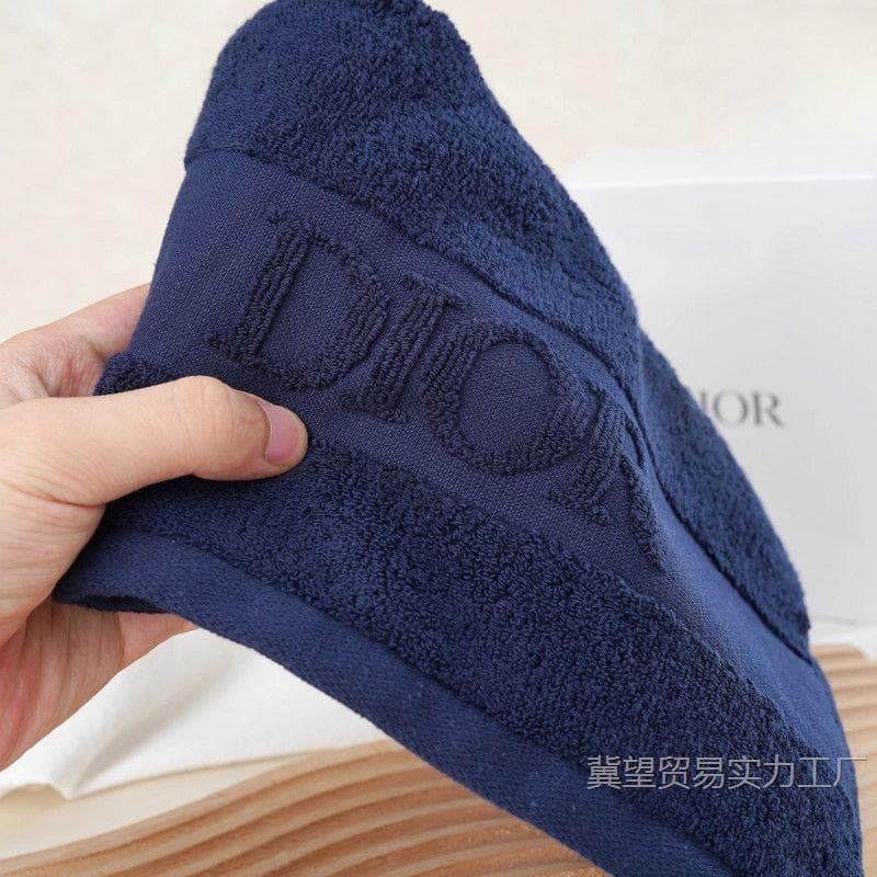 Domestic Dior Sauvage Towel Gift Set in Navy Blue, Beauty Counter Merchandise, Travel Gift