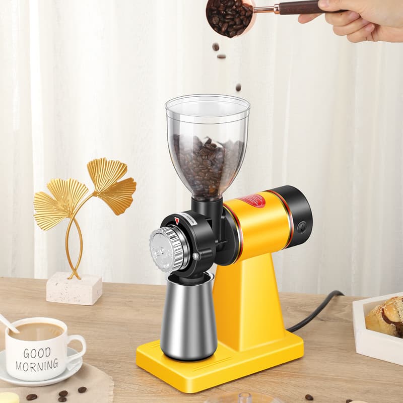 Electric Coffee Bean Grinder for Export, Small Automatic Home-Use Coffee Grinder, Cross-Border External Grinder