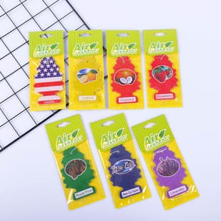 Custom Advertising Fragrance Card Car Hanging Paper Air Freshener Diffuser Paper Interior Aromatherapy Sheet