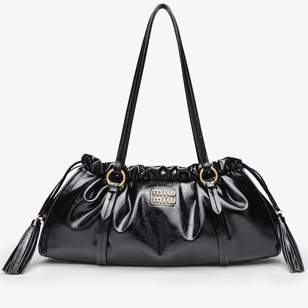DIY Cloud Bag Internet-famous Same Style Vintage Letter Pleated Bag Handheld Shoulder Underarm Bag 2026 Cross-border Women's Bag