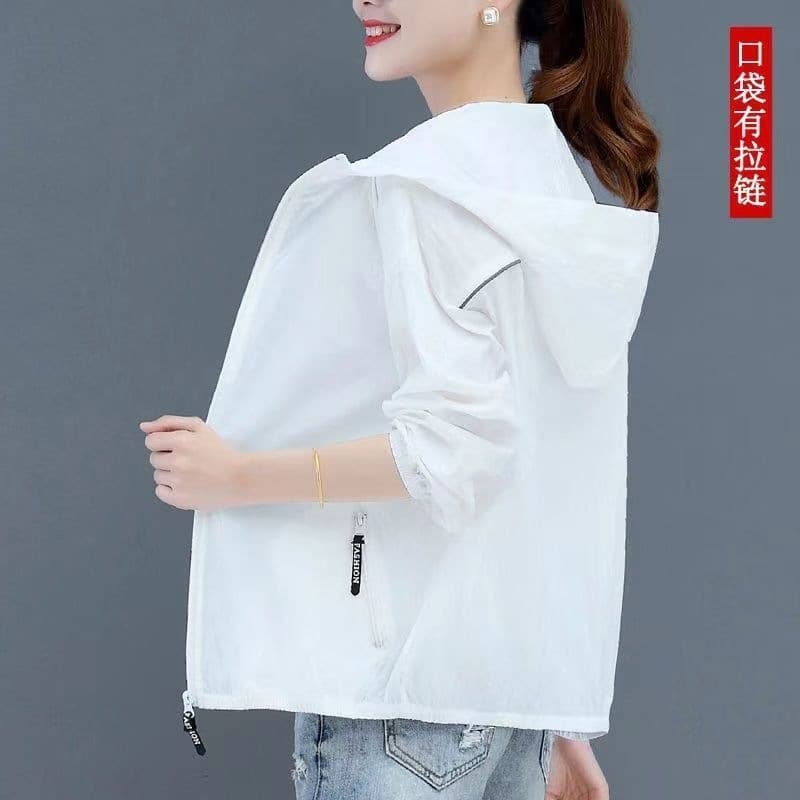 Women's Sun Protection Jacket 2022 New Summer Outdoor UV Protection Cool Breathable Short Coat Long Sleeve Lightweight Sunscreen Top
