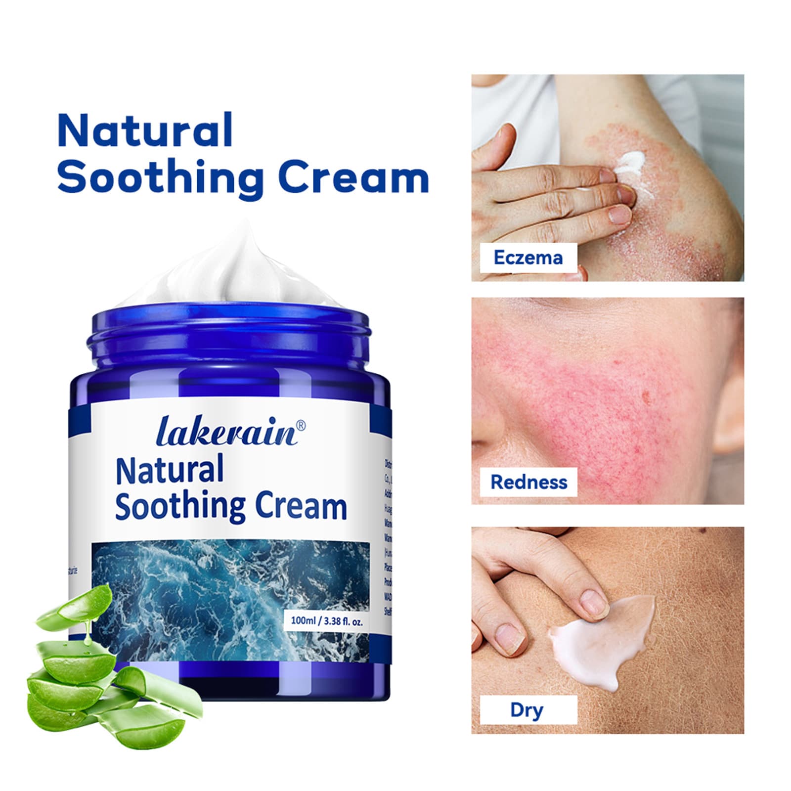 Cross-border Lakerain Moisturizing Cream Natural Face Cream Body Moisturizing Smooth Skin Nourishing Face Cream Foreign Trade Wholesale