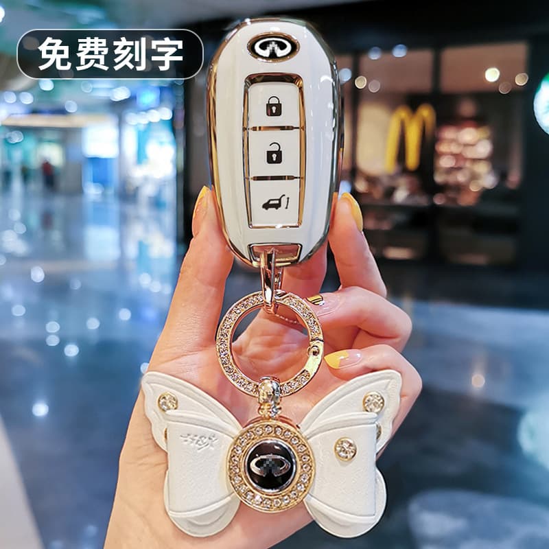 For Infiniti QX60 Key Case 22 New QX50 Q50L/Q70L/FX35 Car Shell Cover Buckle Women