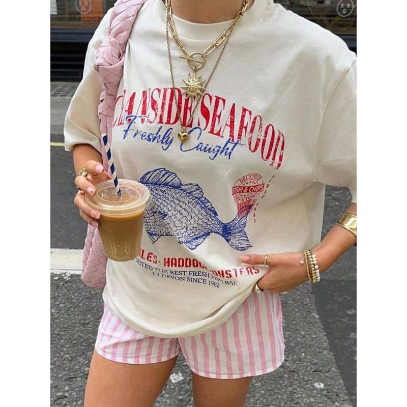 European size cotton 1Pcs,2026,Women's Summer Casual Round Neck Short Sle