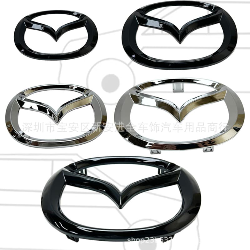 Mazda front and rear car logos are suitable for Mazda 3, Mazda 6 CX-4 CX-5 modified mid-range car logos and trunk labeling