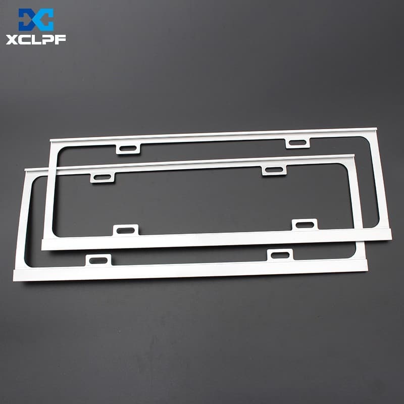 Factory Direct Magnesium Alloy Sandblasted Oxidized License Plate Frame 1.5 Thickness License Plate Holder