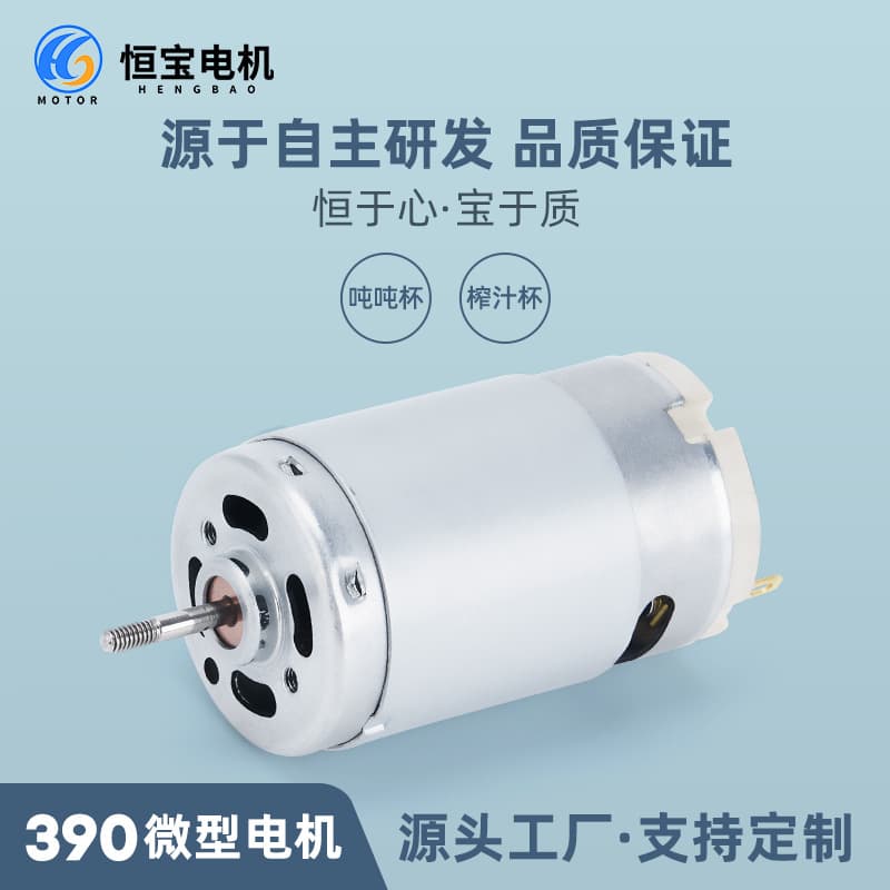 390 Micro Motor High-Speed Silent Motor for Juicer 12V24V DC Small Motor for Portable Blender Cup Manufacturer