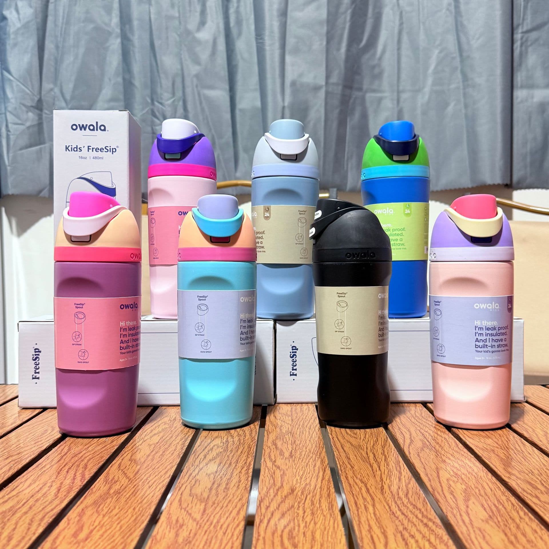Amazon's new product owala same fruit cup owala children's 16oz thermos cup household double-layer water cup