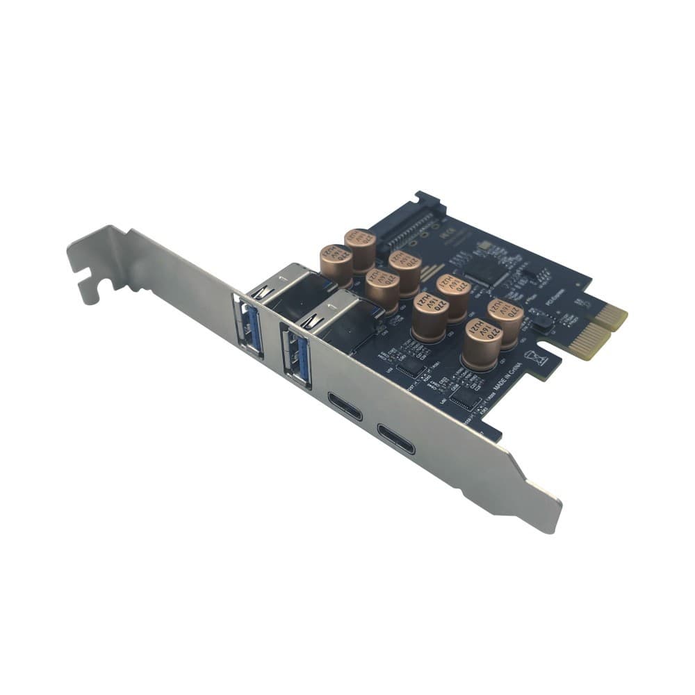 PCIe to USB 3.0 + Type-C Expansion Card 5Gbps Desktop Adapter Card D720201 Main Control Chip