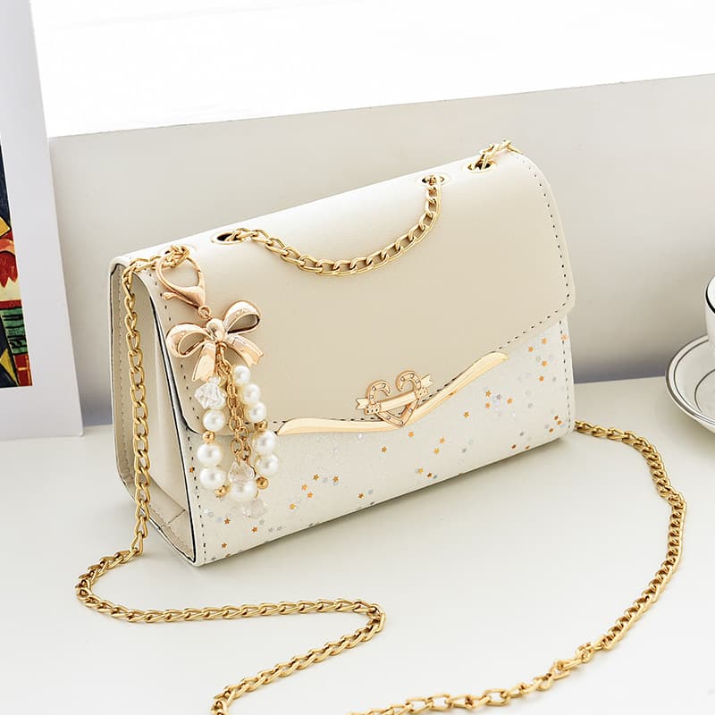 Women's New Style Handbag Crossbody Bag Sequined Fashion Bag Korean Version Ladies Shoulder Bag Phone Bag Coin Purse Trendy