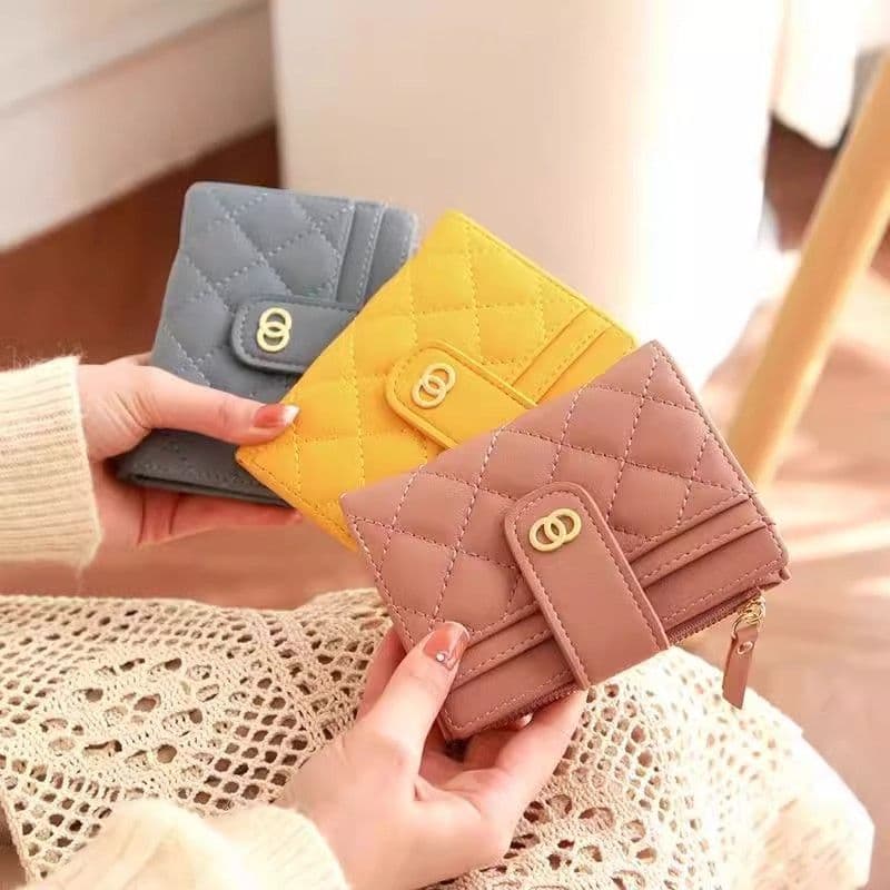 Women's Large Capacity Solid Color Simple Stitched Multi-Card Slot PU Coin Purse Cross-Border Multi-Functional In Stock