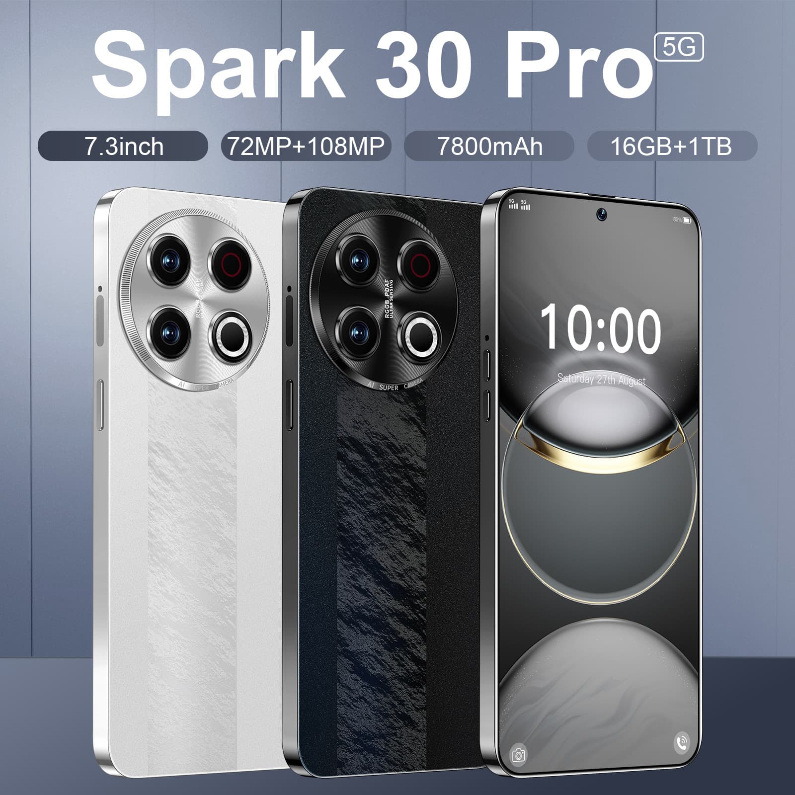 Spark 30 Pro Cross-Border Smartphone 2+16GB Memory 7.3-inch InCell Large Screen