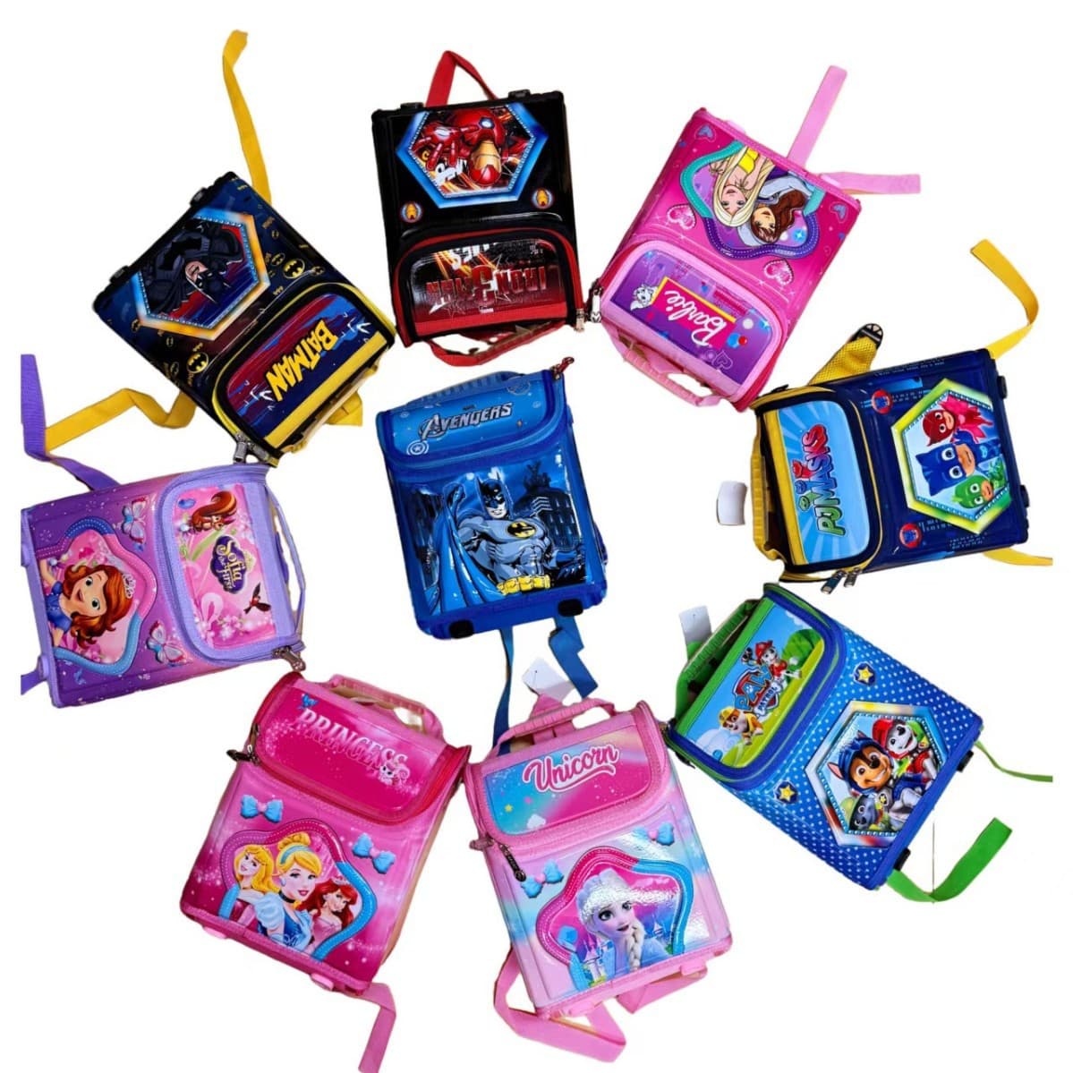 Cross-border trade lunch bag, Russian kindergarten backpack, cartoon children's insulated bag, new student bag