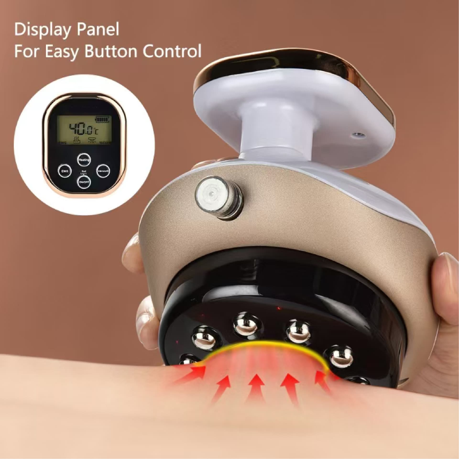 Electric Gua Sha Massager for Home Use, Cupping Massager, Physiotherapy Device, Meridian Brush, Beauty Device, Hot Compress, Full Body Suction Gua Sha Device