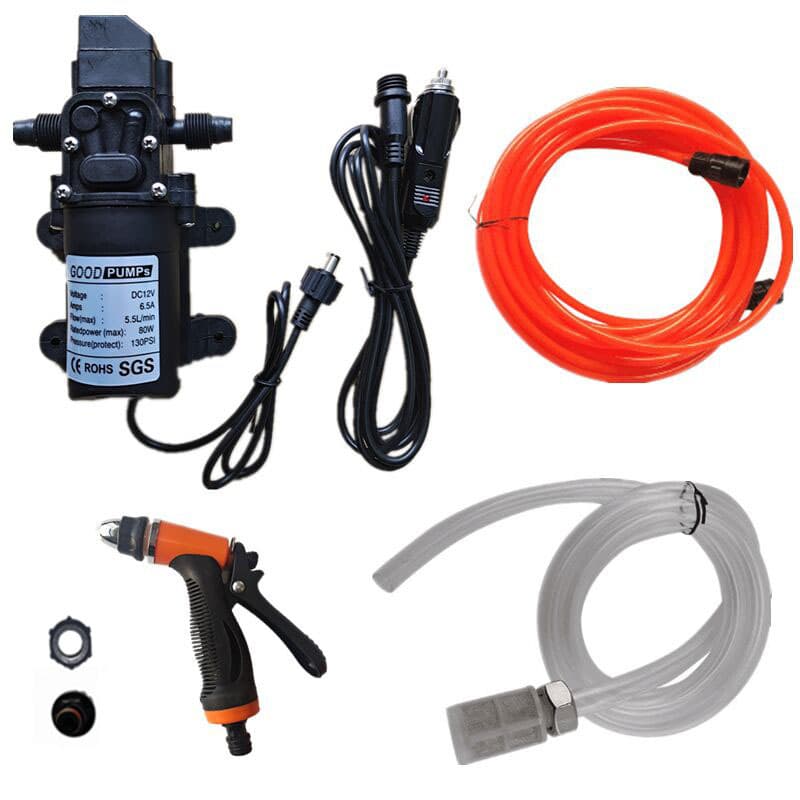 High Pressure Water Gun 12V 70W Electric Car Washer High Pressure Pump Household Electric Car Washing Machine Pump In Stock