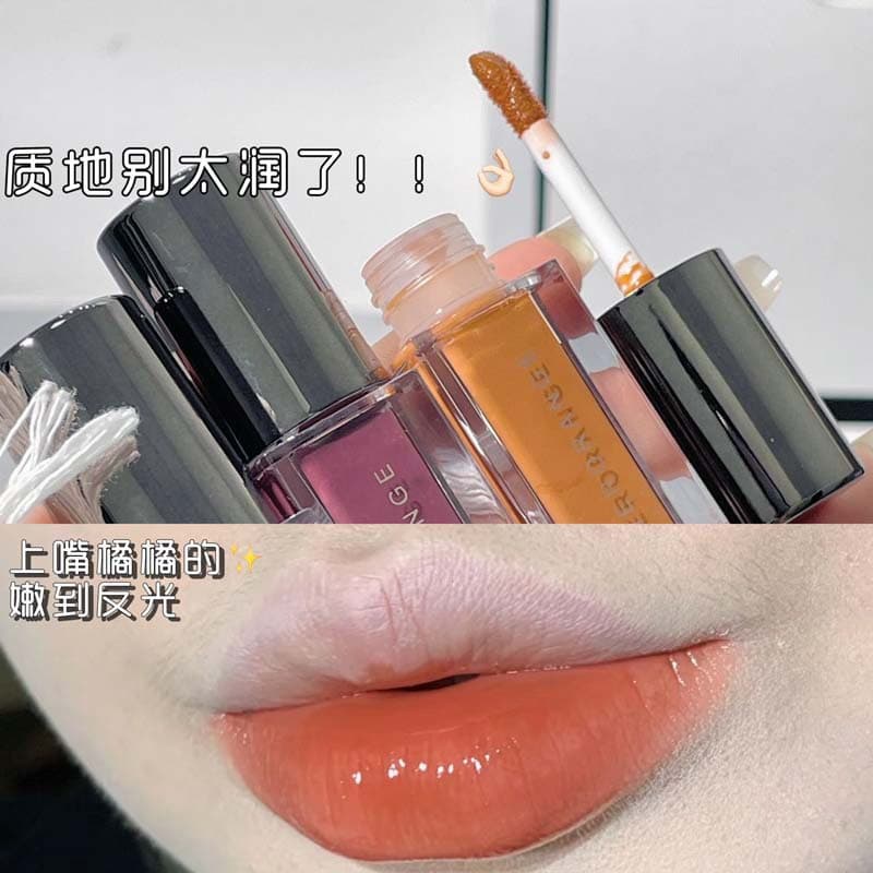 Glossy Mirror Lip Glaze Moisturizing Plumping Lips Long-lasting Color Women Natural Look Brightening Water Light Lip Gloss Beauty