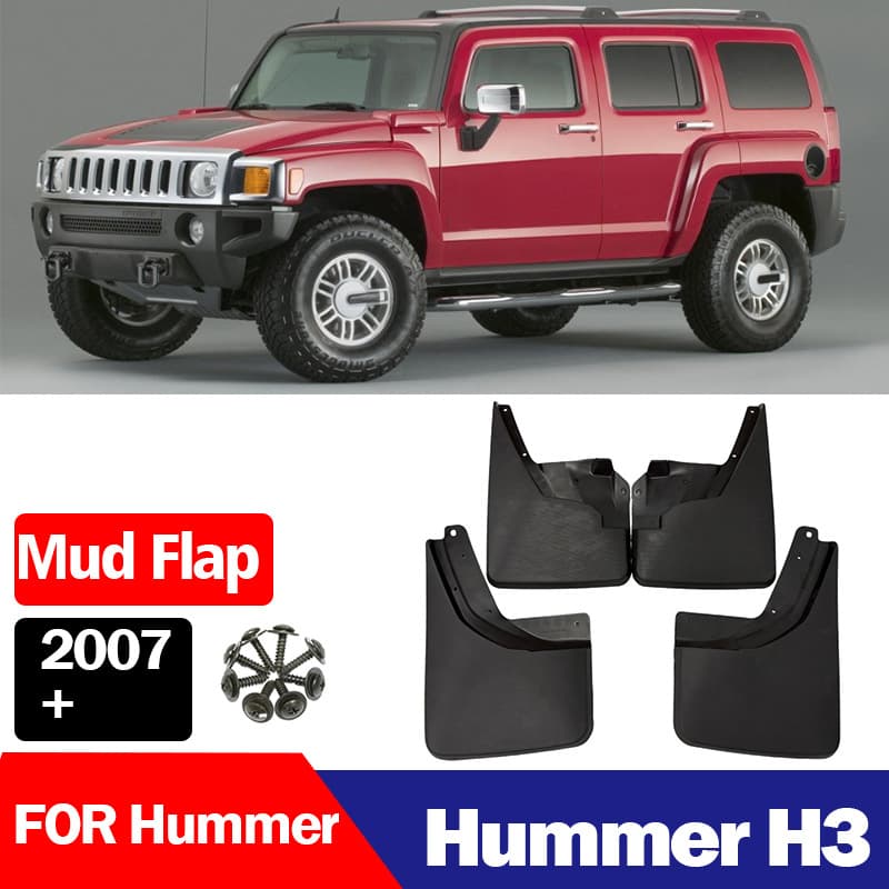 Suitable for Hummer H3 H2 HummerH2 H3 fender tire mudguard skin mudguard rubber modification accessories