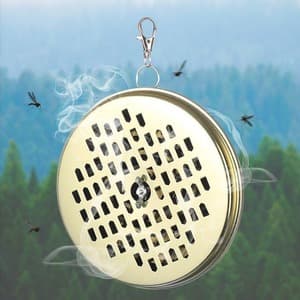 Portable mosquito coil holder/box for outdoor camping, suitable for hanging mosquito coils and fixing mosquito coil trays (wholesale).