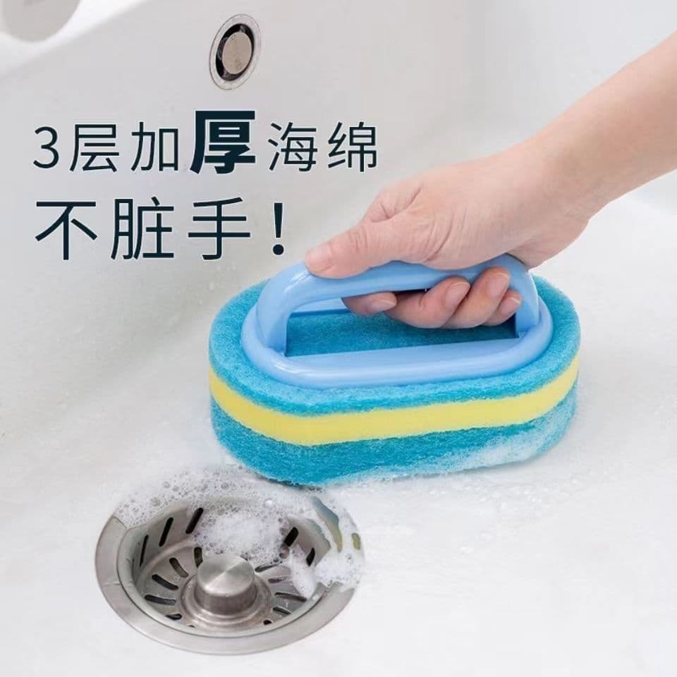 Upgraded Heavy-Duty Stain Removal Sponge and Scrubber for Bathtubs, Tiles, Stovetops, Floors, and Pots