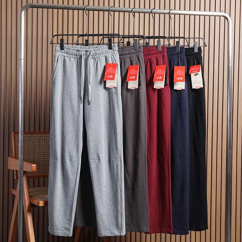 2025 Winter Fleece Men's Casual Pants, Warm and Versatile Straight Leg Long Pants, Loose Fit