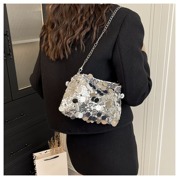 Crossbody Handbag Sequin Women's Bag 2026 New Evening Bag Korean Style Fashion Single Shoulder Crossbody Bag