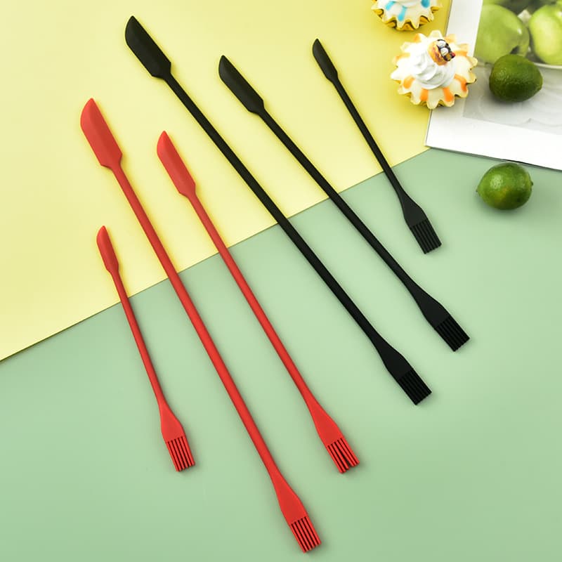 Silicone Mini Spatula Creative Double-Ended Small Pointed Spatula Set 3-Piece Jam Spatula Set Kitchen Spatula