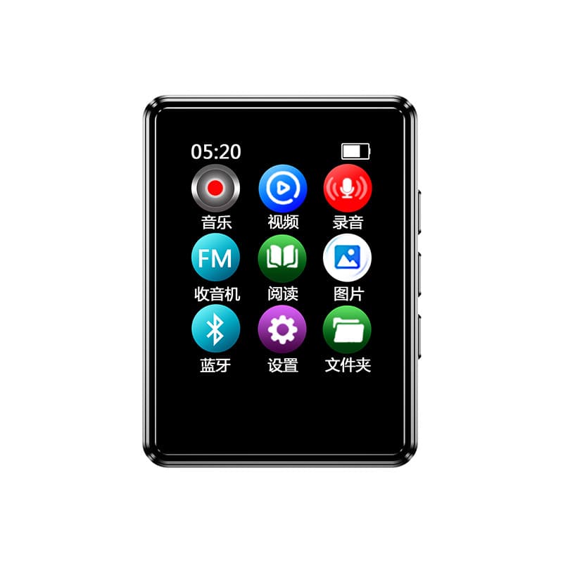(Private Mold) Factory Wholesale MP4 Walkman Music Player with Bluetooth Radio, Portable MP3