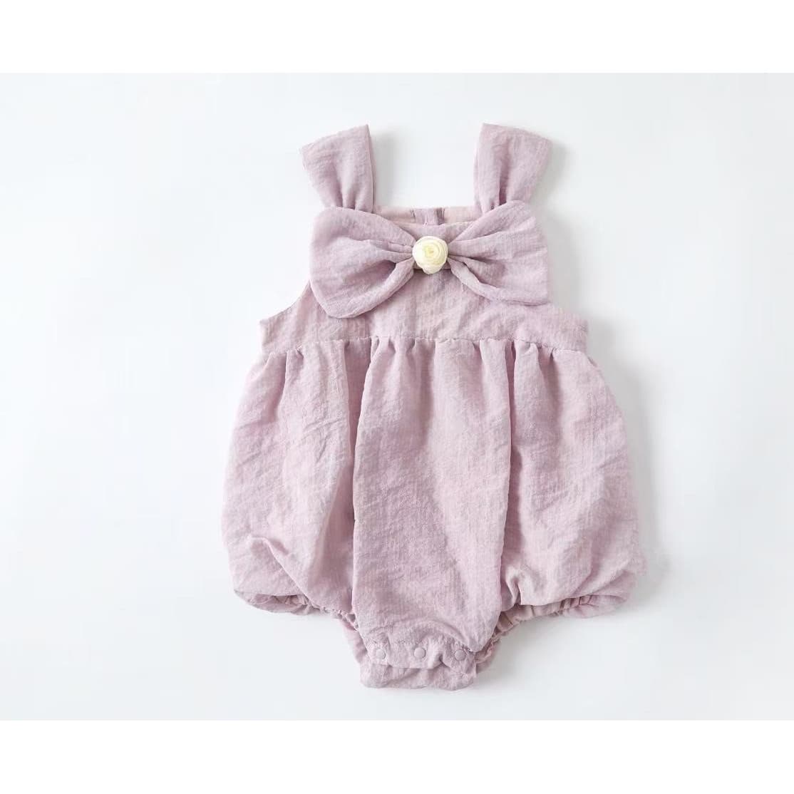 Baby Large Bow Bodysuit, Summer New Style Thin Sweet Baby Romper, Infant Onesie