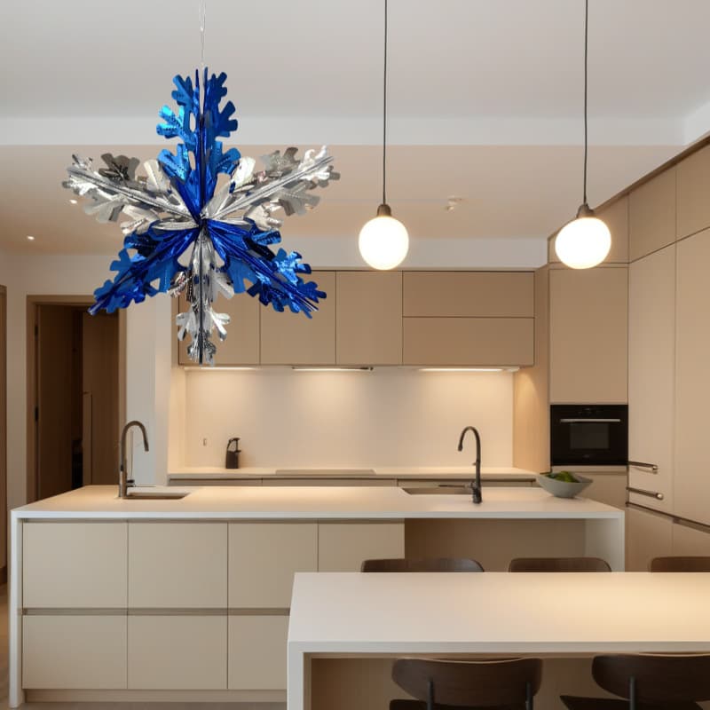 Ready-to-Ship Amazon 3D Snowflake Hanging Ornaments Atmosphere Festival Party Decoration Christmas Hanging Supplies Window Home