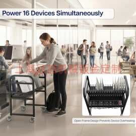 iPad charging cart notebook mobile phone Apple thinkpad Lenovo mobile charging station notbook customization