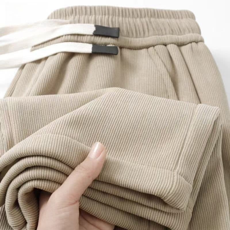 Source Factory Autumn/Winter Loose Corduroy Durable Work Site Fashionable Ankle-Length Men's Cuffed Sport Pants