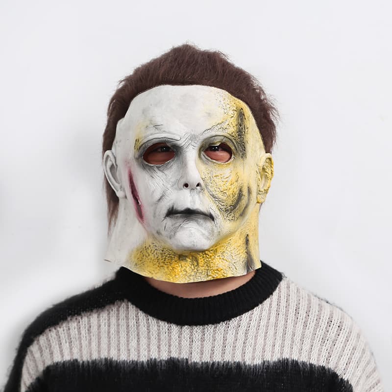 hallooween Moonlight Light Panic Horror Headgear Halloween Meijer Mask McMeel Latex Mask