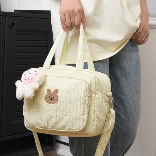 Bear Maternity Bag Large Capacity Outdoor Baby Supplies Storage Bag Shoulder Handbag Crossbody Mom Bag Large Capacity