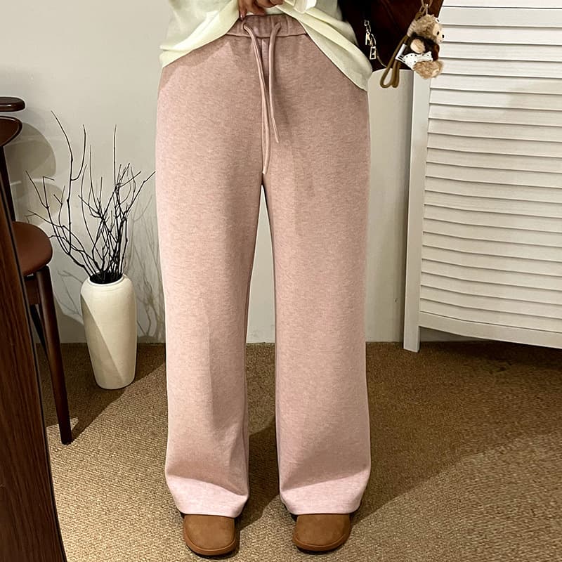 Plus Size Women's Straight-Leg Pants, Drapey Floor-Length Casual Pants, Winter 2025, Versatile Loose Wide-Leg Pants for Plus-Size Women Nk1307