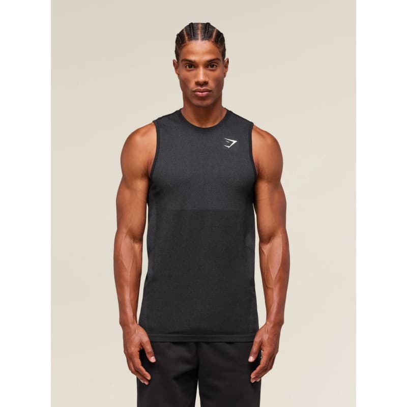 GYMSHARK New Running Workout Fitness Vest Top Casual Breathable Tight Short Sleeve Casual Running Shark